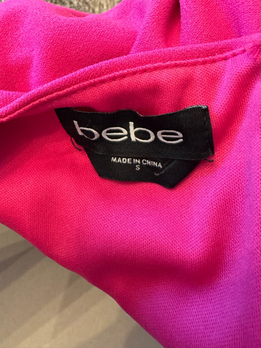 bebe Fuchsia Halter Cutout Bodycon Mini Dress - Picture 7 of 8